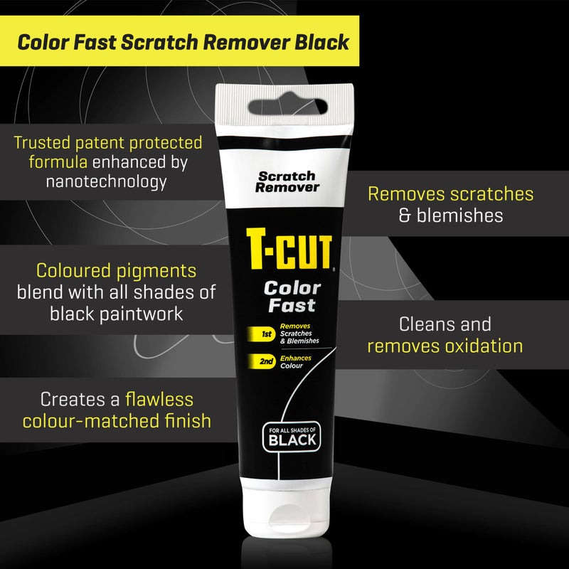 T-Cut Black Scratch Remover, Color Fast Car Wax Polish Color Enhancer, 5.3 Oz - Image 3